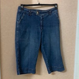 Coldwater Creek denim Capri pants, size 14